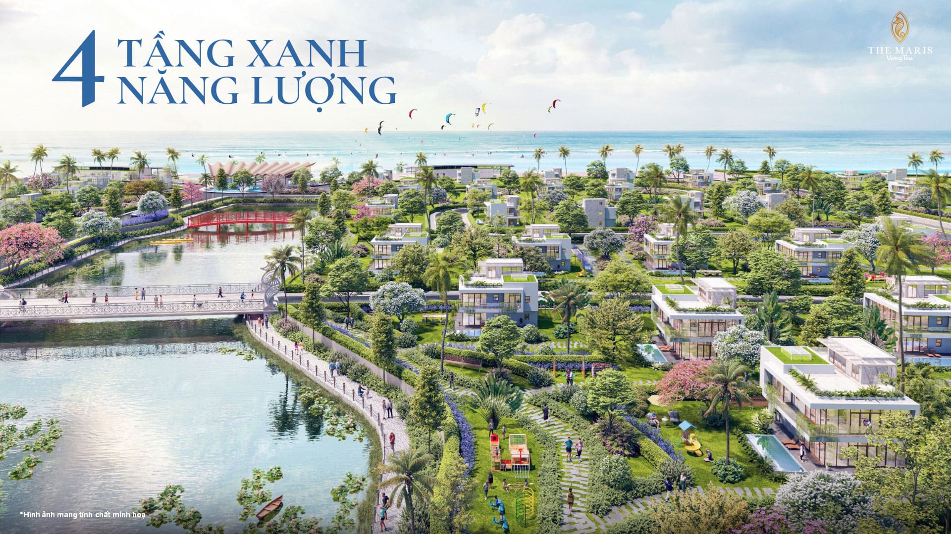 4 tầng năng lượng tại The Maris được thiết kế hài hòa giữa thiên nhiên và tiện ích hiện đại, giúp chủ nhân tái tạo sức sống và cân bằng thân – tâm – trí mỗi ngày.