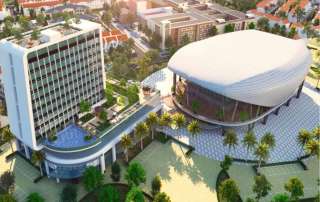 Aqua Arena và khách sạn Novotel tại Aqua City kiến tạo tổ hợp sự kiện, lưu trú và giải trí quy mô lớn, nâng tầm trải nghiệm đa sắc màu.
