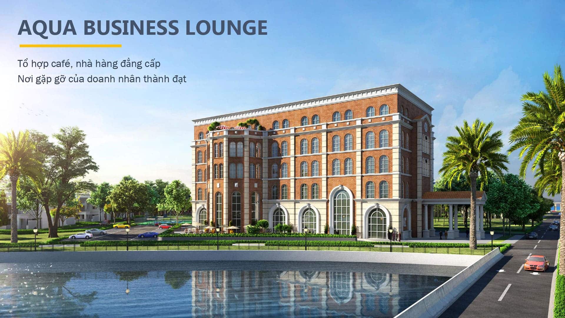 Aqua Business Lounge tại Aqua City là tổ hợp café nhà hàng đẳng cấp, nơi doanh nhân gặp gỡ, kết nối và tận hưởng phong cách sống tinh hoa.