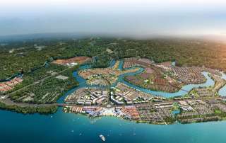Aqua City do Novaland phát triển tại Đồng Nai, dành hơn bảy mươi phần trăm diện tích cho mảng xanh, hạ tầng và tiện ích, mở ra không gian sống cân bằng, hiện đại và giàu trải nghiệm