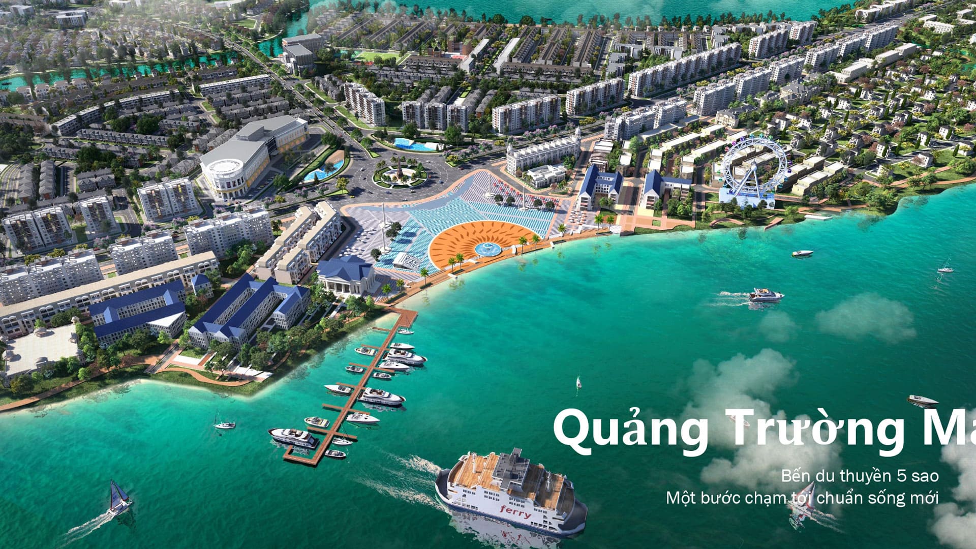 Quảng trường Marina Aqua City mở ra tâm điểm lễ hội ven sông, kết nối bến du thuyền năm sao, quảng trường mở và trải nghiệm nghỉ dưỡng đẳng cấp.