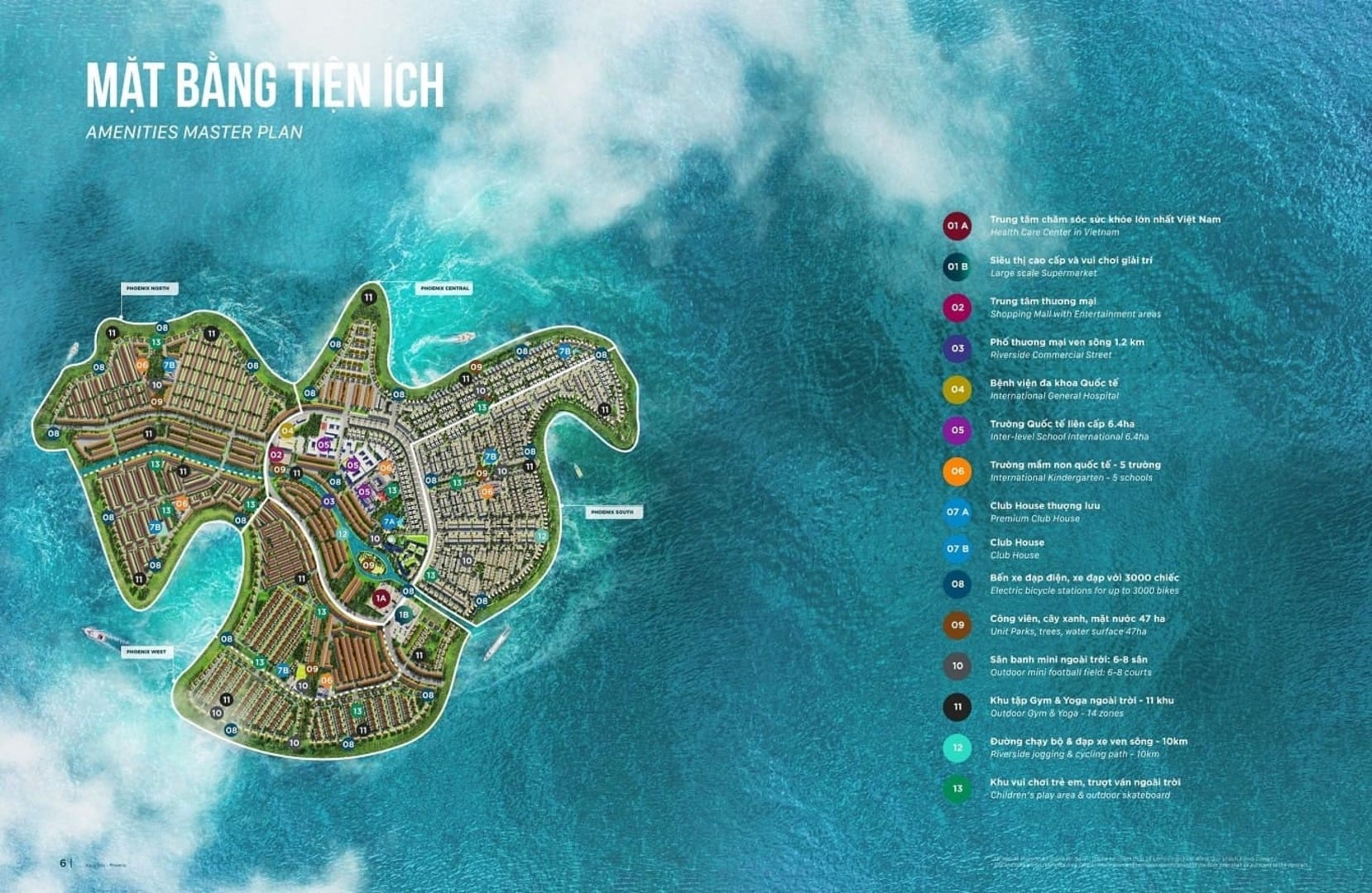 Khám phá hệ thống tiện ích nội khu chuyên biệt trên Đảo Phượng Hoàng
