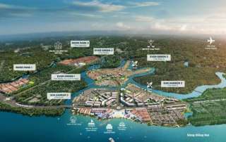 Vị trí The Valencia – River Park 2 nằm trong tổng thể Aqua City Đồng Nai, kết nối Hương Lộ 2, các phân khu trọng điểm và hệ tiện ích ven sông của đại đô thị.
