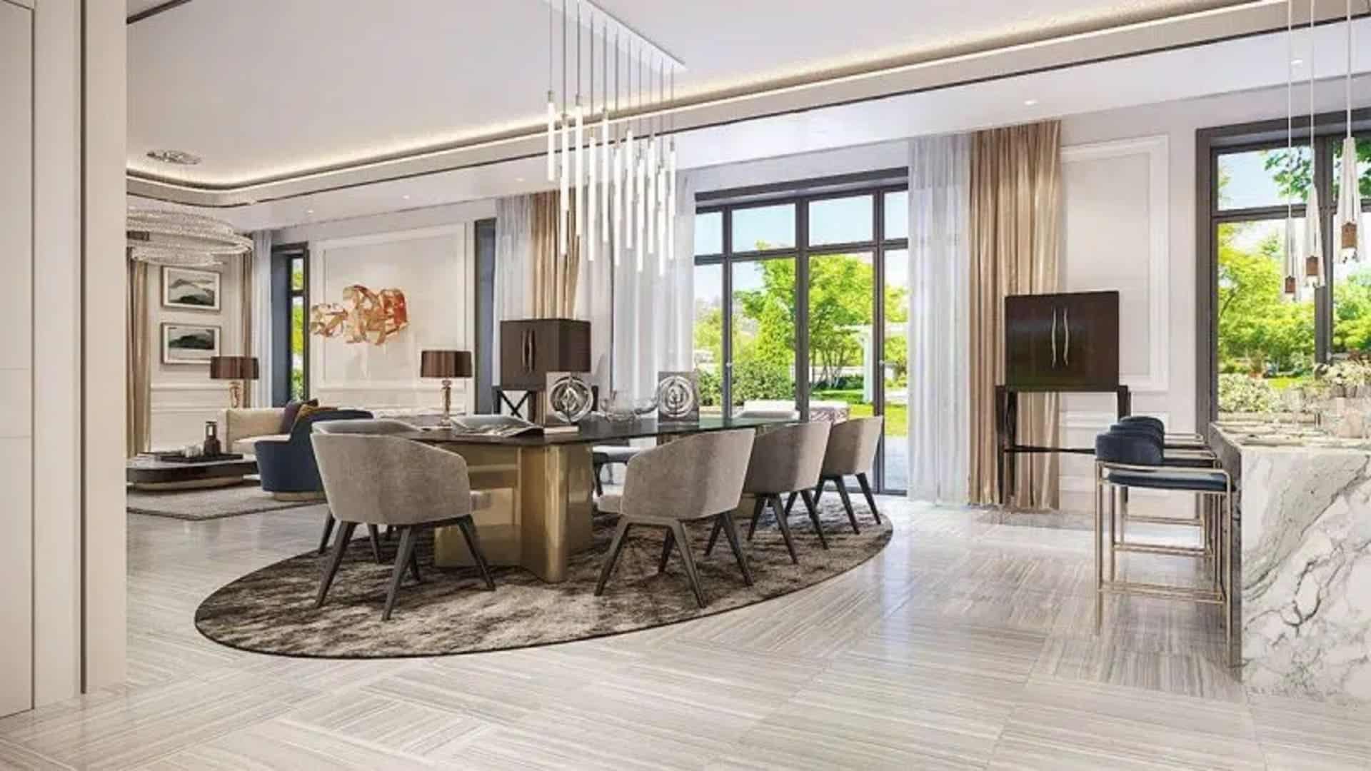 Phối cảnh biệt thự Ever Green 1 – The Grand Villas tại Aqua City Đồng Nai nổi bật với kiến trúc sang trọng, sân vườn riêng, nhiều mặt thoáng và không gian sống hài hòa cùng cảnh quan sông nước.